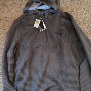 NEW Callaway Men's Ottoman Hoodie Grey - Medium
